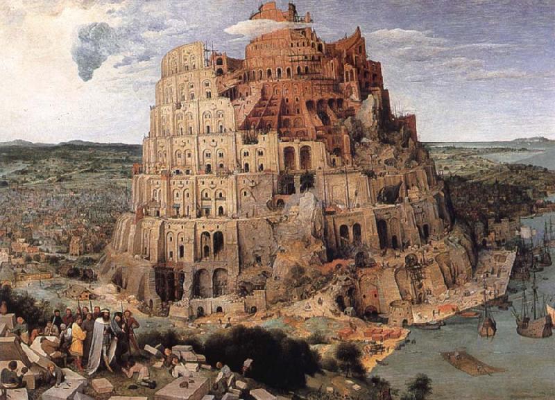 BRUEGEL, Pieter the Elder The Tower of Babel Sweden oil painting art